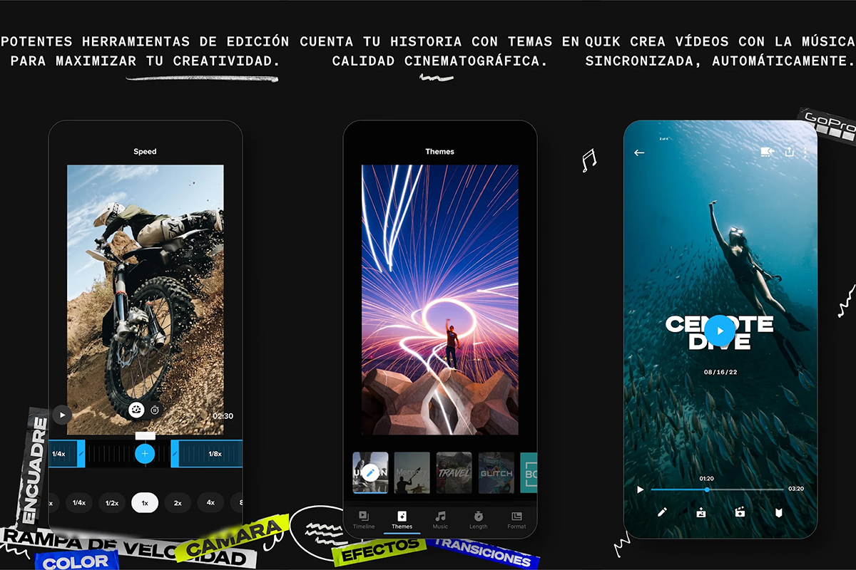 Aplicaciones para editar vídeos en Android: Quik