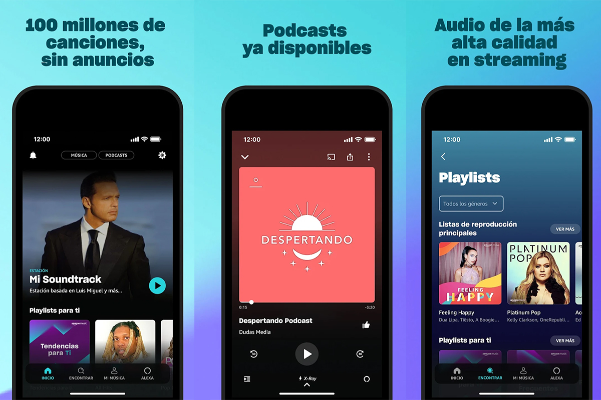 Aplicaciones para escuchar música online: Amazon Music Unlimited